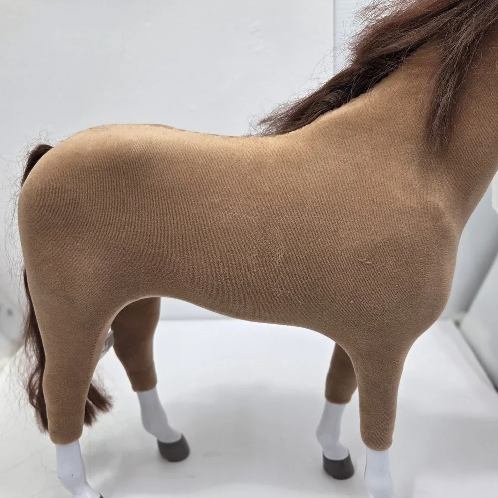 American Girl Doll Horse Chestnut Brown Velvet Plush Blaze White Socks GFK94